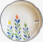 可爱手绘白色树叶花纹圆盘png免抠素材_新图网 https://ixintu.com 可爱 树叶 白色 花纹