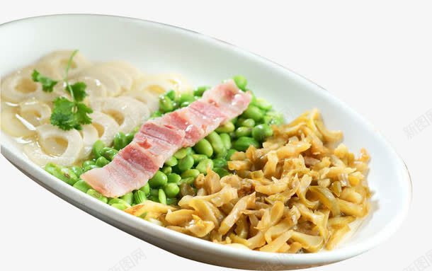 时笋毛豆蒸榨菜png免抠素材_新图网 https://ixintu.com 榨菜 毛豆 笋 蒸菜