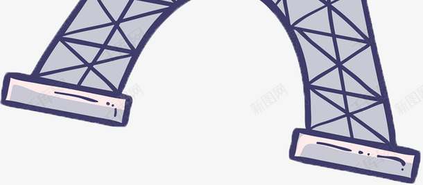 卡通巴黎埃菲尔铁塔png免抠素材_新图网 https://ixintu.com 埃菲尔 巴黎 旅行 法国