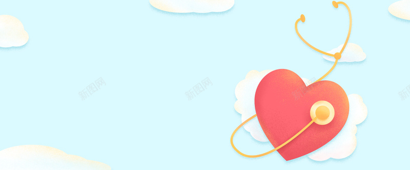 中国医师节浅蓝色爱心听诊器bannerpsd设计背景_新图网 https://ixintu.com 中国医师节 医务人员 医生 听诊器 小清新 救死扶伤 浅蓝色 爱心