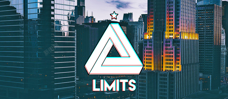 摄影楼宇字母背景jpg设计背景_新图网 https://ixintu.com 摄影 楼宇 字母 蓝色 黄色 海报banner 风景