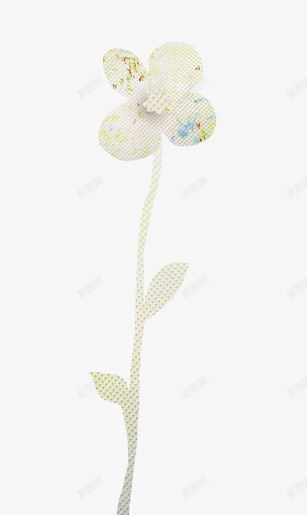 布艺剪纸花png免抠素材_新图网 https://ixintu.com 剪纸 小清新 布艺 白色家居 花