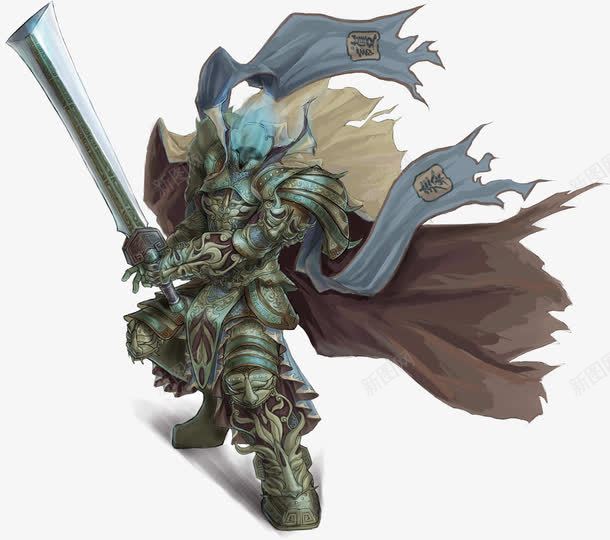 手绘手持巨型武器男子png免抠素材_新图网 https://ixintu.com 巨型 手持 武器 男子