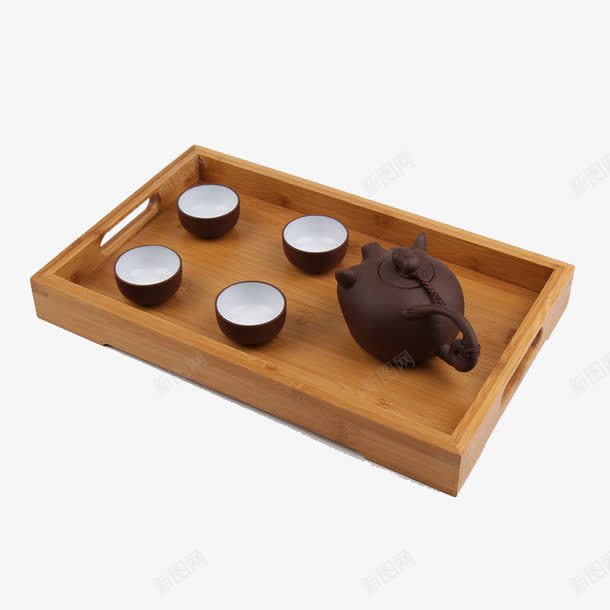 木质茶具png免抠素材_新图网 https://ixintu.com 产品实物 杯子 泡茶 茶具