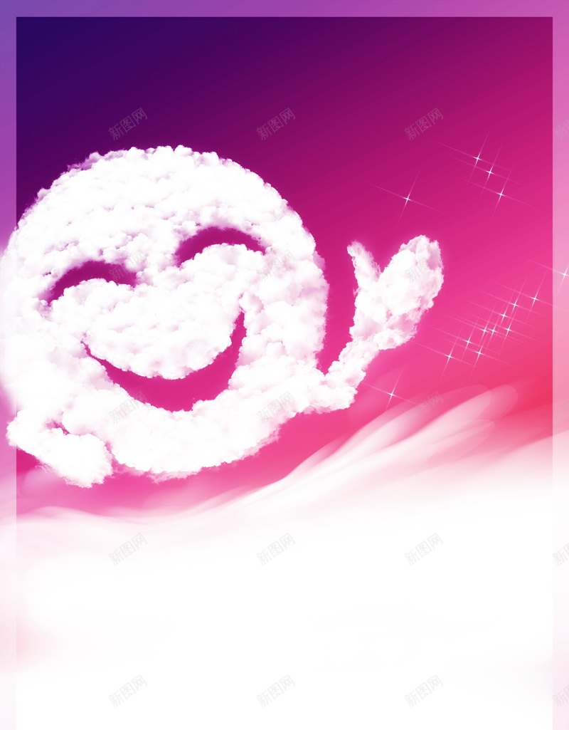 云朵笑脸高清背景psd设计背景_新图网 https://ixintu.com 云朵 天空 海报 白云 笑脸 平面 广告 背景 PSD 素材 模板