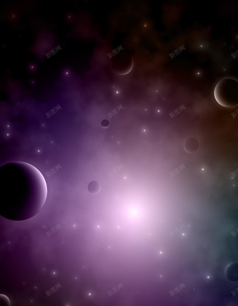 宇宙H5背景jpg设计背景_新图网 https://ixintu.com H5 H5背景 h5 大气 宇宙 星光 星球