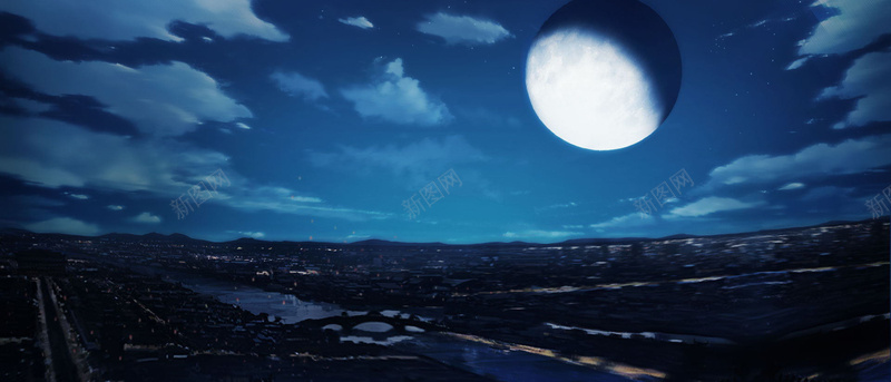 简约自然风光月色广告bannerjpg设计背景_新图网 https://ixintu.com anner banner 全屏轮播 天空 广告 月色 简约 自然风光 黑夜