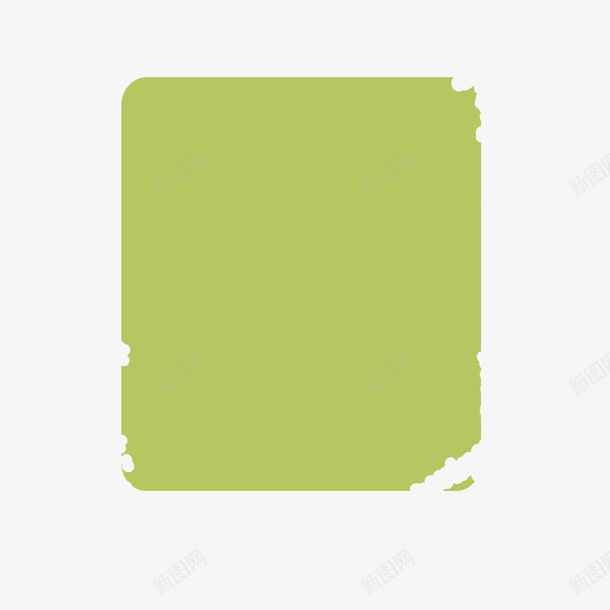 绿色破纸png免抠素材_新图网 https://ixintu.com 撕破 旧纸 清新 破损 破裂 破裂的纸 破边 绿色破纸