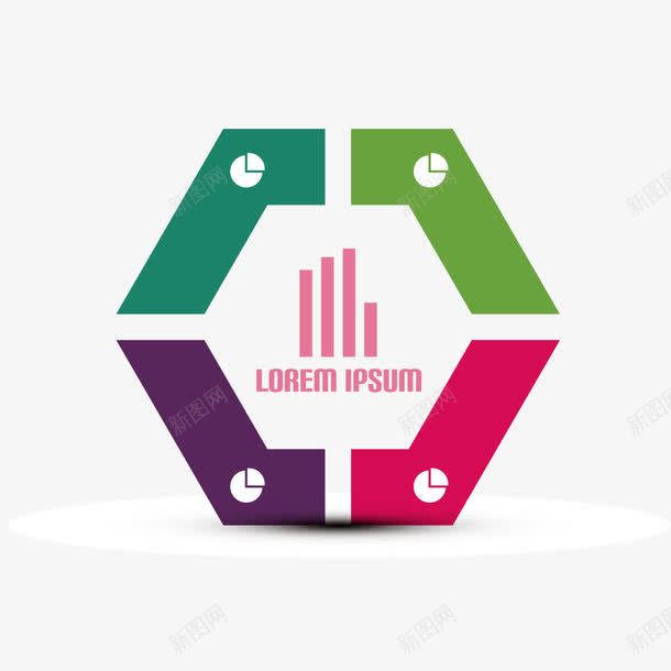 六边形标签创意标志矢量图ai免抠素材_新图网 https://ixintu.com 创意标志 数字标签 时尚 矢量图