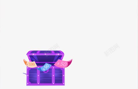 手绘立体活动百宝箱png免抠素材_新图网 https://ixintu.com 活动 百宝箱 立体