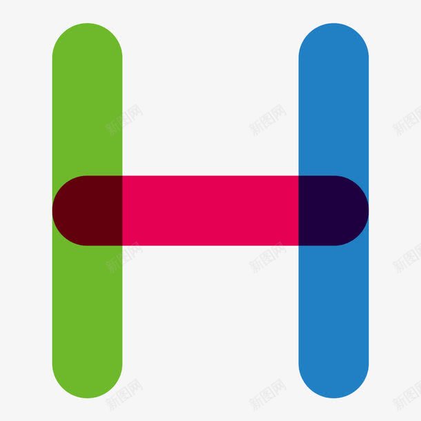 彩色字母Hpng免抠素材_新图网 https://ixintu.com H 一个 创意 卡通 字母 彩色 红色 蓝色 黄色