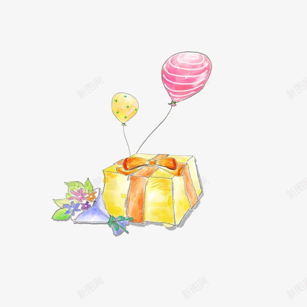 卡通小房子手绘画png免抠素材_新图网 https://ixintu.com 手绘