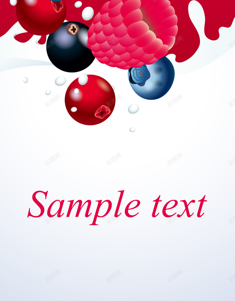 草莓蓝莓水果牛奶海报背景jpg设计背景_新图网 https://ixintu.com 卡通 手绘 水果 海报背景 牛奶 童趣 素材 背景 草莓
