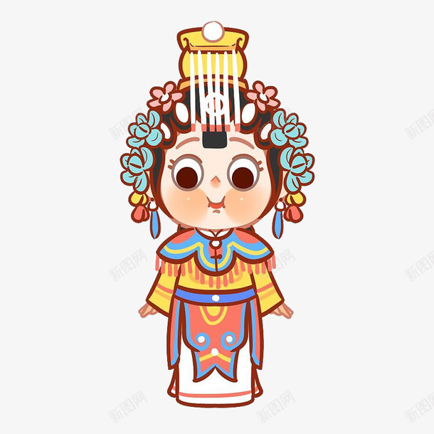 中国神话传统人物之旦角png免抠素材_新图网 https://ixintu.com 人物 传统 动漫 国潮