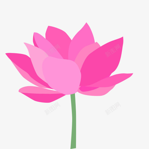 荷花粉色夏季图标png_新图网 https://ixintu.com PNG 夏季 粉色 荷花