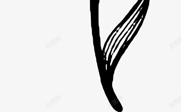 手绘花朵图标png_新图网 https://ixintu.com 叶子 手绘 花朵 黑白