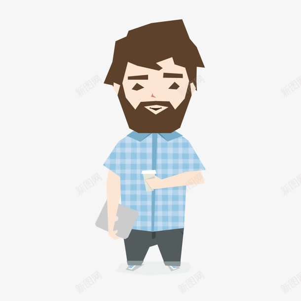 手绘胡子男简约画像png免抠素材_新图网 https://ixintu.com 手绘 画像 简约 胡子