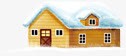 黄色小木屋png免抠素材_新图网 https://ixintu.com 小木屋 房子 雪 黄色