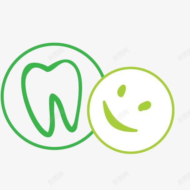 卡通牙齿绿色png免抠素材_新图网 https://ixintu.com 卡通 牙齿 绿色
