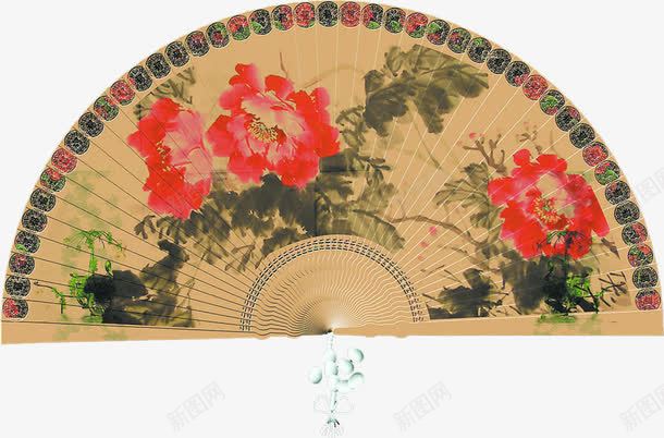 折扇文房四宝png免抠素材_新图网 https://ixintu.com 图片 折扇 文房四宝