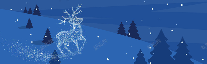 圣诞蓝色文艺清新大促bannerpsd设计背景_新图网 https://ixintu.com anner banner banner海报背景 回馈 圣诞 圣诞大促 大促 感恩 文艺清新 海报 清新 背景