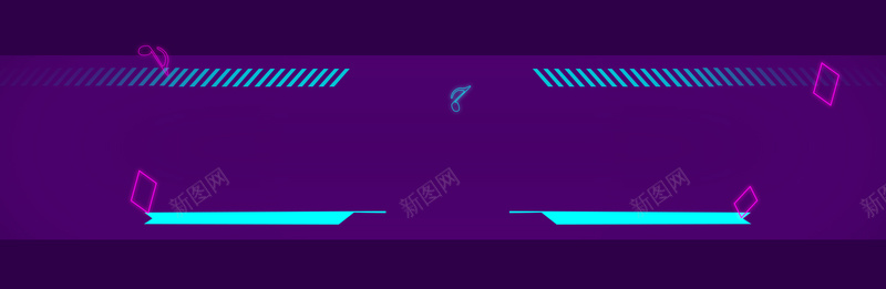 紫色背景全屏海报bannerpsd设计背景_新图网 https://ixintu.com anner banner psd 全屏海报 方块 方框 模板 紫色 音乐符号