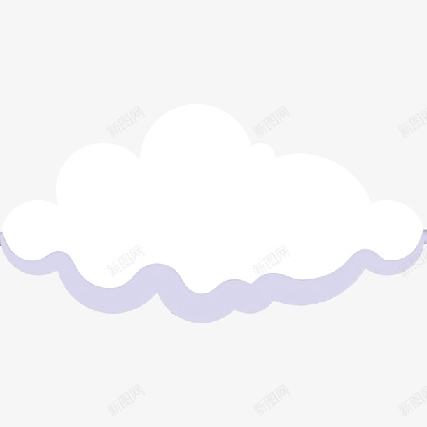 卡通风格云朵png免抠素材_新图网 https://ixintu.com 云朵 卡通 可爱 白云