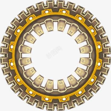 金色锯齿欧式花纹png免抠素材_新图网 https://ixintu.com 欧式 素材 花纹 金色 锯齿
