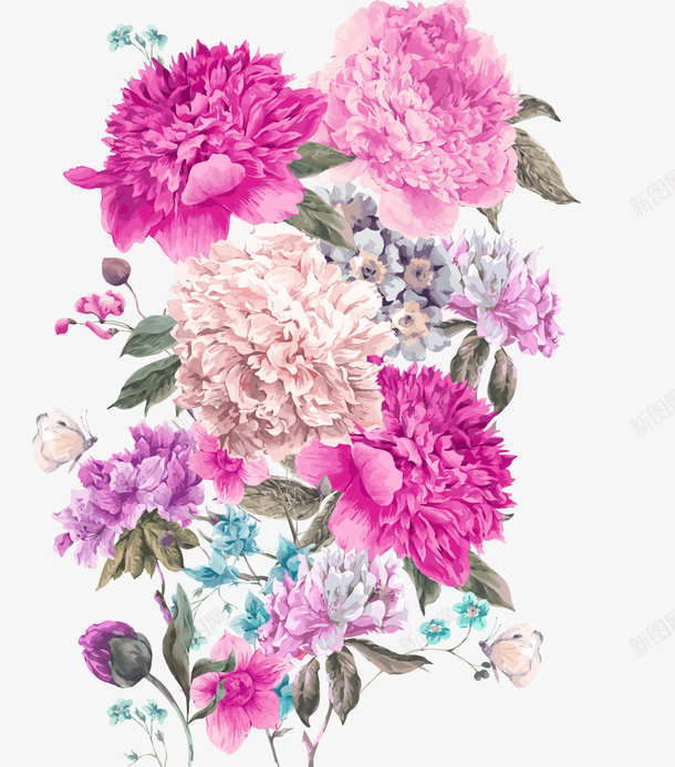 清新唯美花卉装饰矢量图ai免抠素材_新图网 https://ixintu.com 唯美 手绘 水彩 清新 花卉 装饰 矢量图