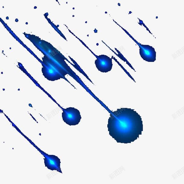 创意蓝色流星线条png免抠素材_新图网 https://ixintu.com 创意 流星线条 流星萧条 简约 设计