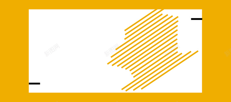 冬季淘宝女装bannerpsd设计背景_新图网 https://ixintu.com 冬季上新 冬季促销 冬季海报 几何 女装 换装 简约 线条 边框 黄色