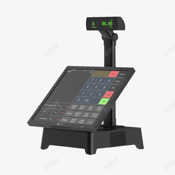 黑色一体机小显示屏收款机png免抠素材_新图网 https://ixintu.com 一体机 收款 收款机 黑色 黑色一体机 黑色一体机小显示屏收款机