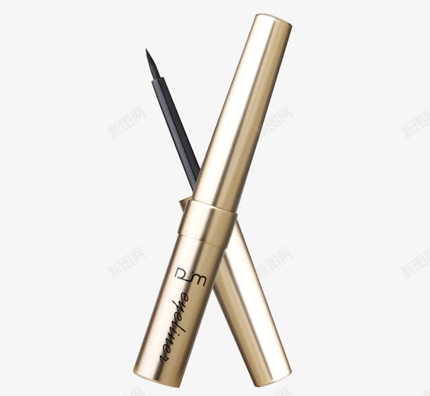 金属质感包装眼线液png免抠素材_新图网 https://ixintu.com 产品实物 包装 眼线 金属质感 银色