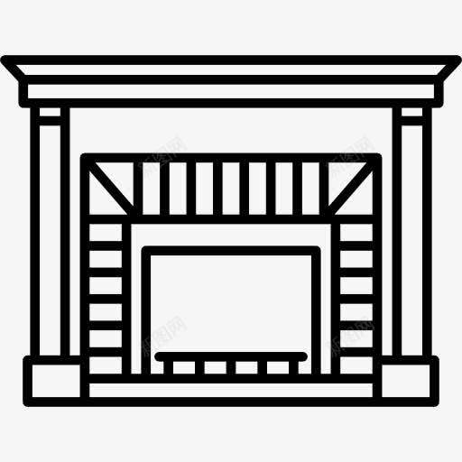 壁炉图标png_新图网 https://ixintu.com 古董 客厅 年份 建筑 烟囱 装饰