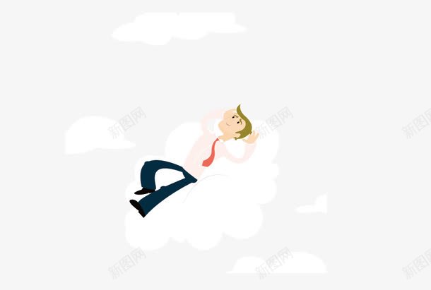 商务人物云端冥想png免抠素材_新图网 https://ixintu.com 云端 人物 商务 扁平化