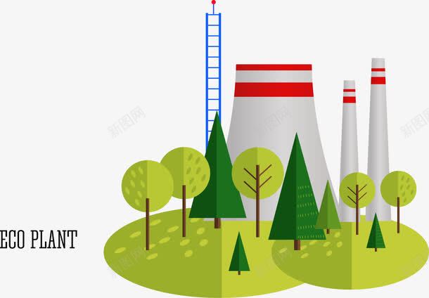 卡通风景矢量图ai免抠素材_新图网 https://ixintu.com 卡通 插画 树木 绿色 背景装饰 草地 风景 矢量图