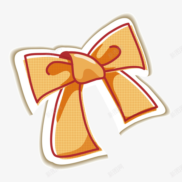 卡通蝴蝶结装饰元素png免抠素材_新图网 https://ixintu.com 一个 卡通 彩色 手绘 漫画 简图 蝴蝶结 装饰
