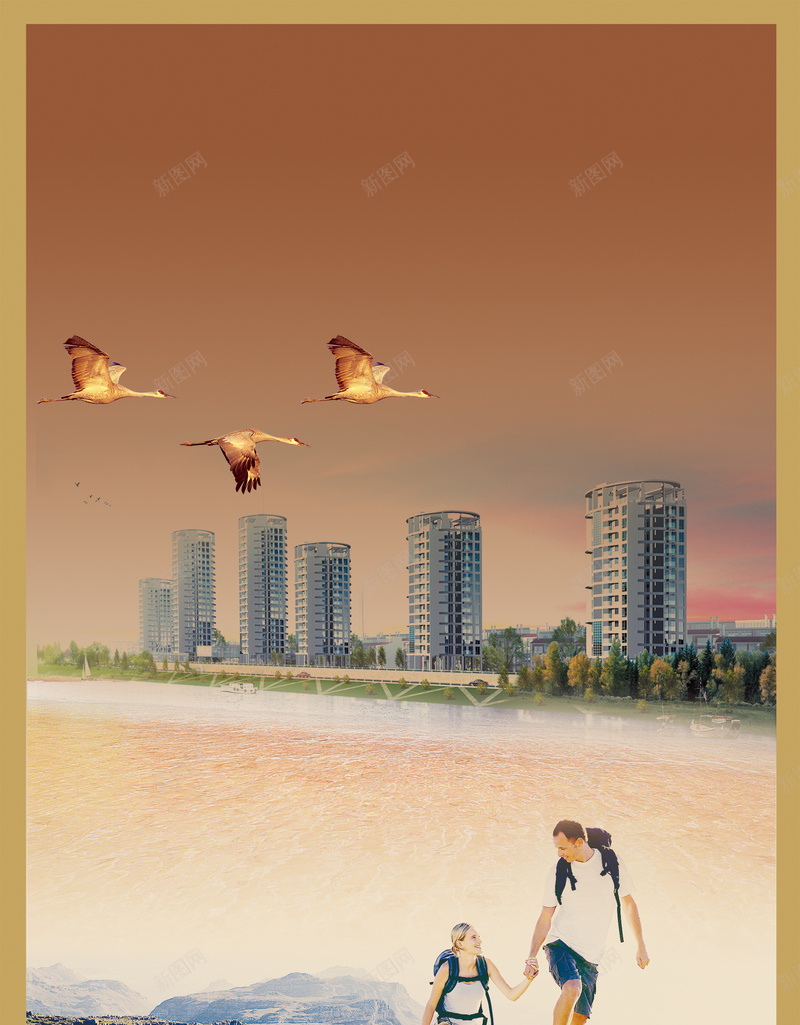 城市背景素材jpg设计背景_新图网 https://ixintu.com 背景海报 唯美 简约 风景