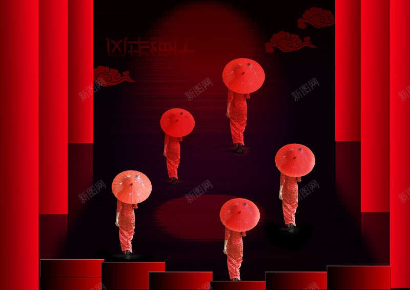 江南女子背影红色旗袍油纸伞psd设计背景_新图网 https://ixintu.com 江南 女子 背影 红色 旗袍 油纸伞 中国风