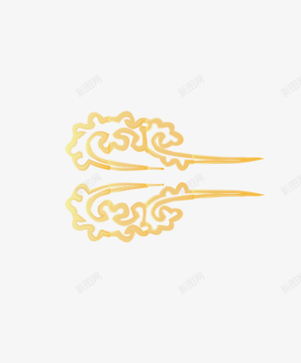 祥云金色祥云复古祥云中国风png免抠素材_新图网 https://ixintu.com 中国风 复古祥云 祥云 金色祥云