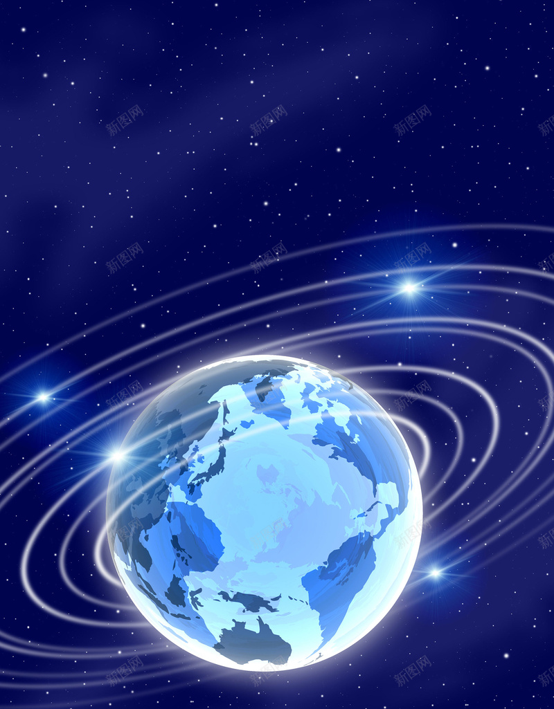 蓝色简约大气星空科技背景jpg设计背景_新图网 https://ixintu.com 3D 三维 企业文化 光环 光芒 地球 星星 星空 极光 梦幻星空与地球图片素材 科技 立体