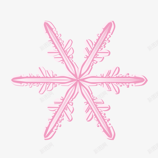 粉色花纹漂亮雪花图png免抠素材_新图网 https://ixintu.com 创意 手绘 漂亮 简约 粉色 精美 美丽的 艺术设计 花纹 雪花