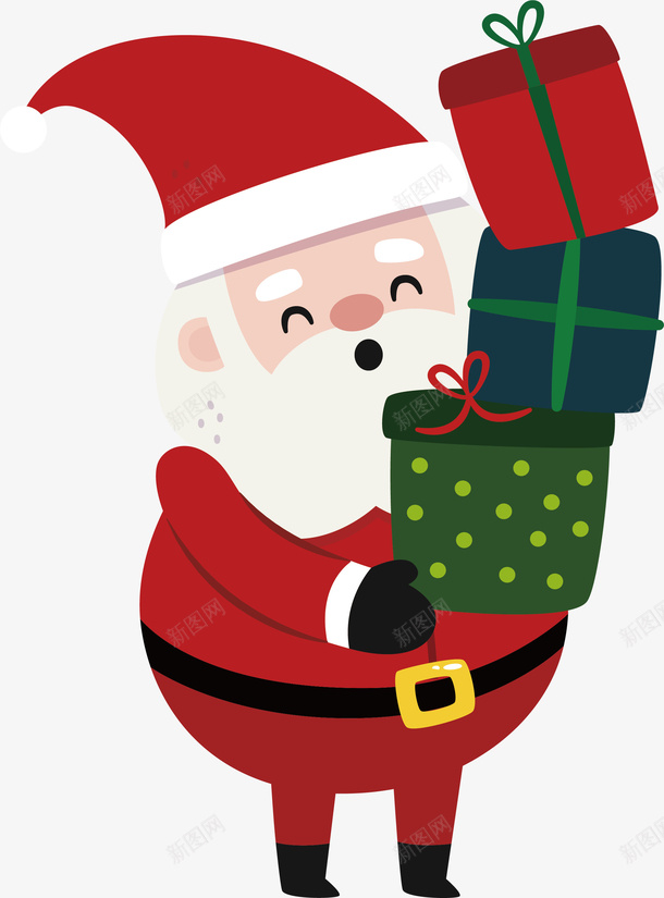 捧着圣诞礼物矢量图ai免抠素材_新图网 https://ixintu.com merryChristma merryChristmas 圣诞礼物 圣诞老人 圣诞节 捧着礼物 矢量png 矢量图