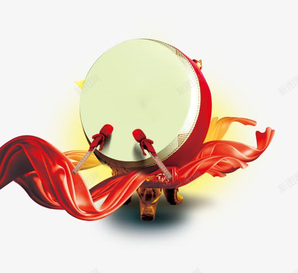 手绘质感创意红色的彩带png免抠素材_新图网 https://ixintu.com 创意 彩带 红色 质感