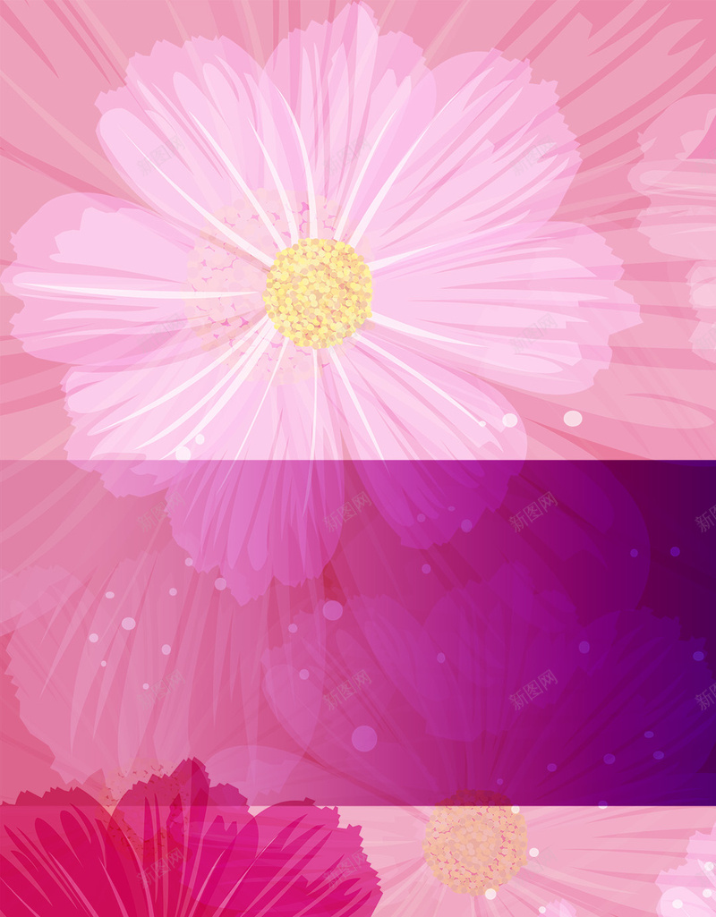 粉色清新花卉H5背景psd设计背景_新图网 https://ixintu.com H5 h5 化妆品 小清新 文艺 新品 时尚 清新 简约 粉色 花卉