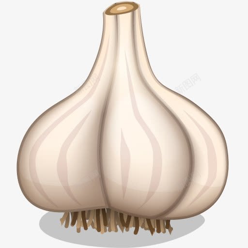 一头蒜png免抠素材_新图网 https://ixintu.com 卡通 大蒜 食物