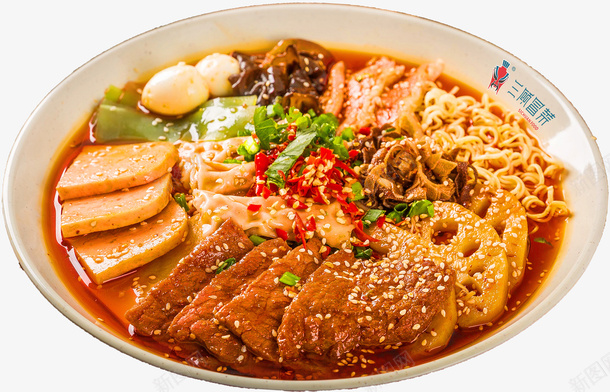 冒菜麻辣烫火锅便当png免抠素材_新图网 https://ixintu.com 冒菜 开胃 火锅便当 红汤 荤素 香辣 麻辣 麻辣烫