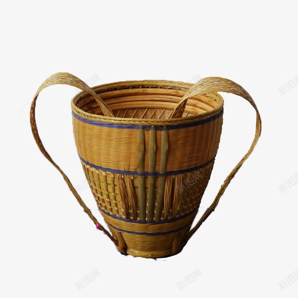 深色花纹背篓png免抠素材_新图网 https://ixintu.com 商业 工具 工艺 背筐竹篓 背篓 转经筒