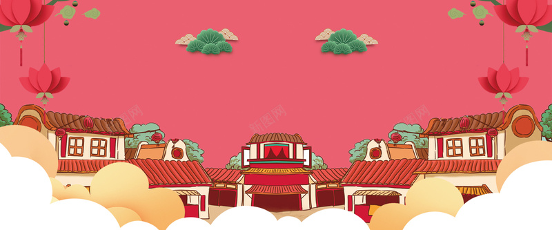 新年年货节扁平粉色背景psd设计背景_新图网 https://ixintu.com 天猫年货节 年货节坚果零食 数码家电服装 新年店铺首页 海报 生活用品 酒红色 鞋 首页设计