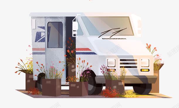 手绘车子png免抠素材_新图网 https://ixintu.com 创意车 手绘车子 车